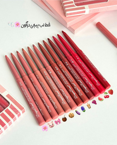 پک خط لب پیچی دراگون ۱۲عددی