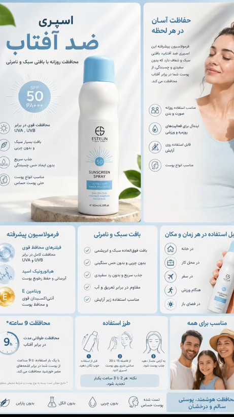 اسپری ضدآفتاب استلین